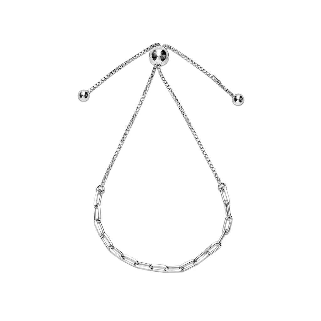 [15002B00000000PL] Sterling silver adjustable sliding bracelet (Sterling silver)