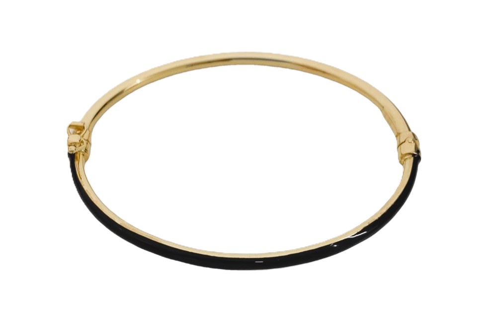 Sterling silver enamel bangle