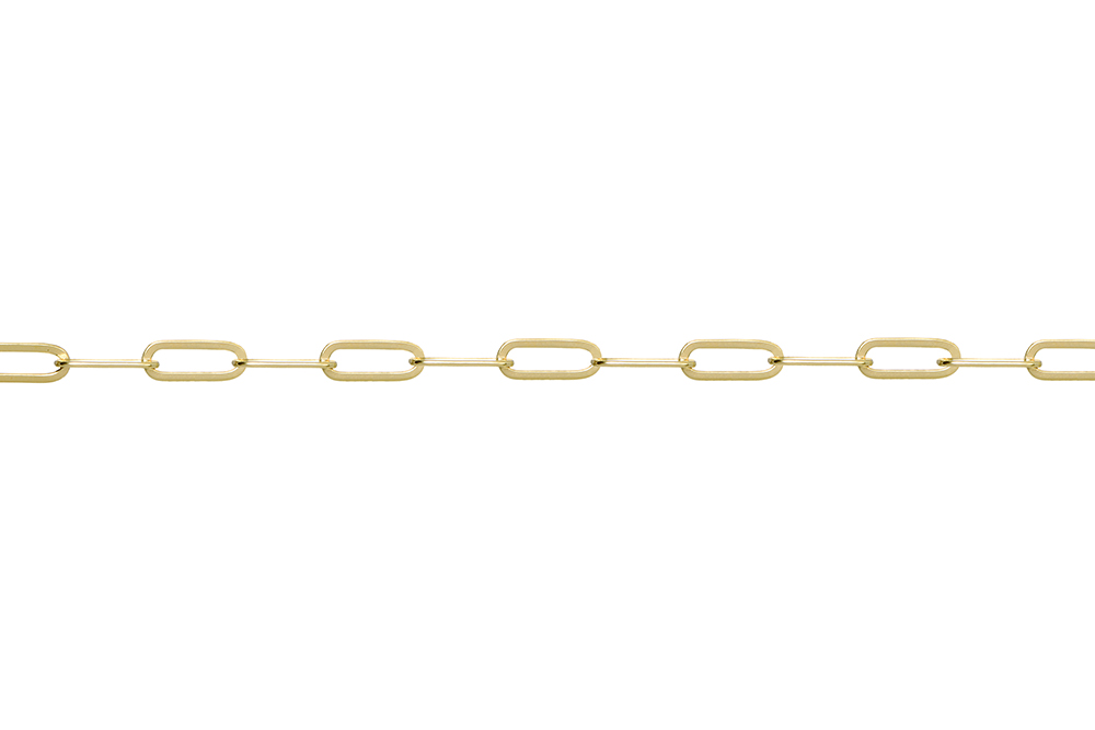 Pulsera eslabón rectangular plano 2,6x7,2mm