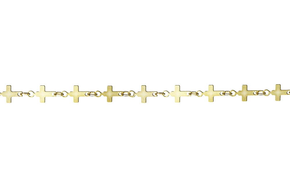 Sterling silver cross bracelet