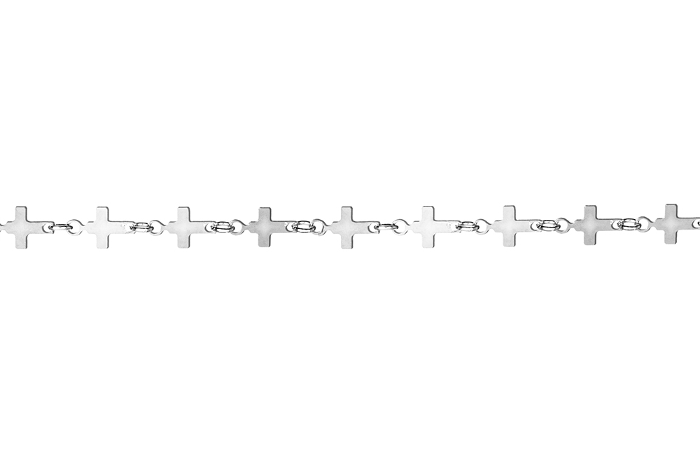 Tobilleras plata 925 mini cruces