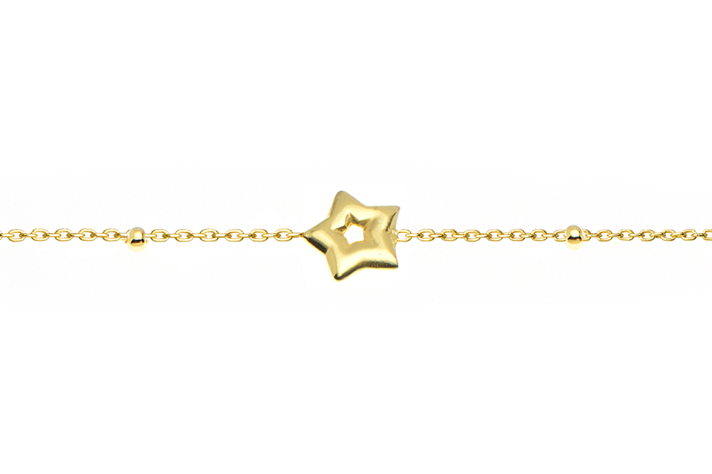 Sterling silver star bracelet