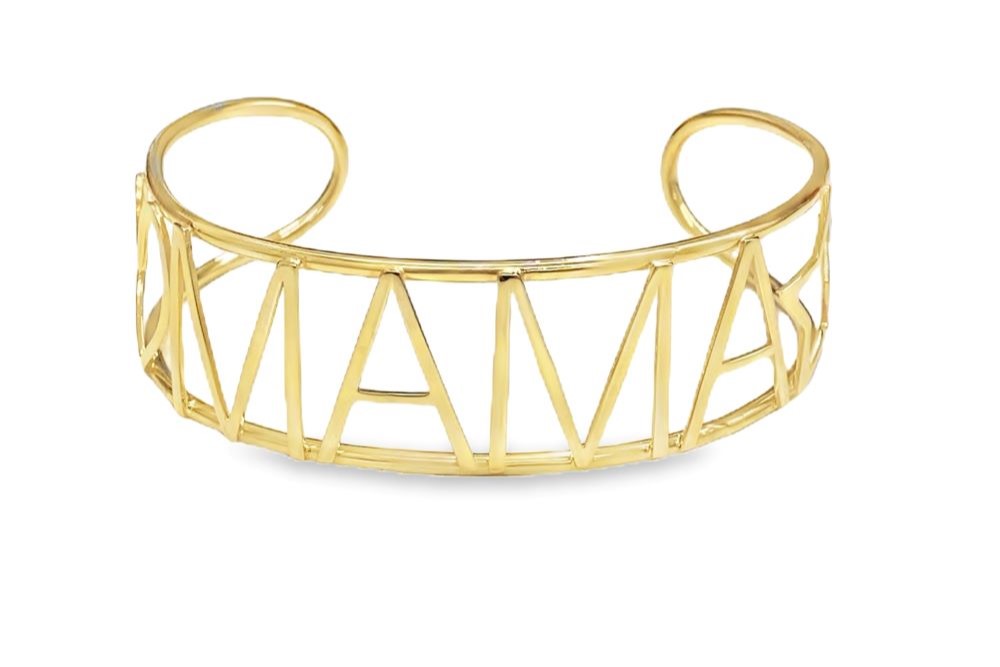 Brazalete plata 925 corazon mama estrella