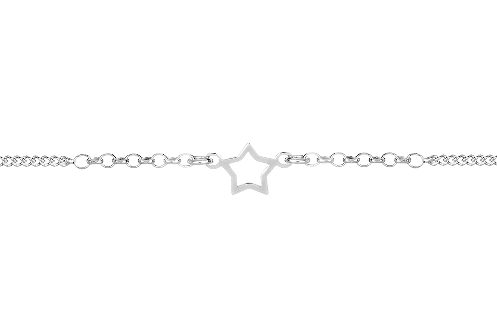 Pulsera plata 925 estrella
