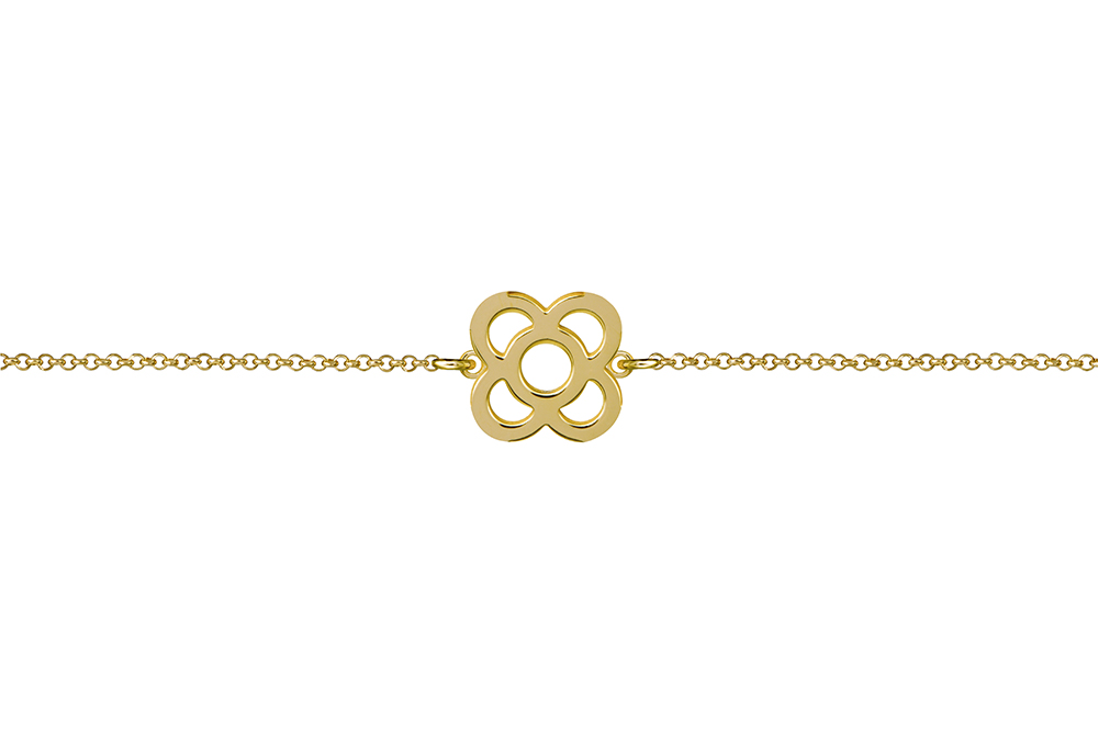 Pulsera plata 925 flor barcelona