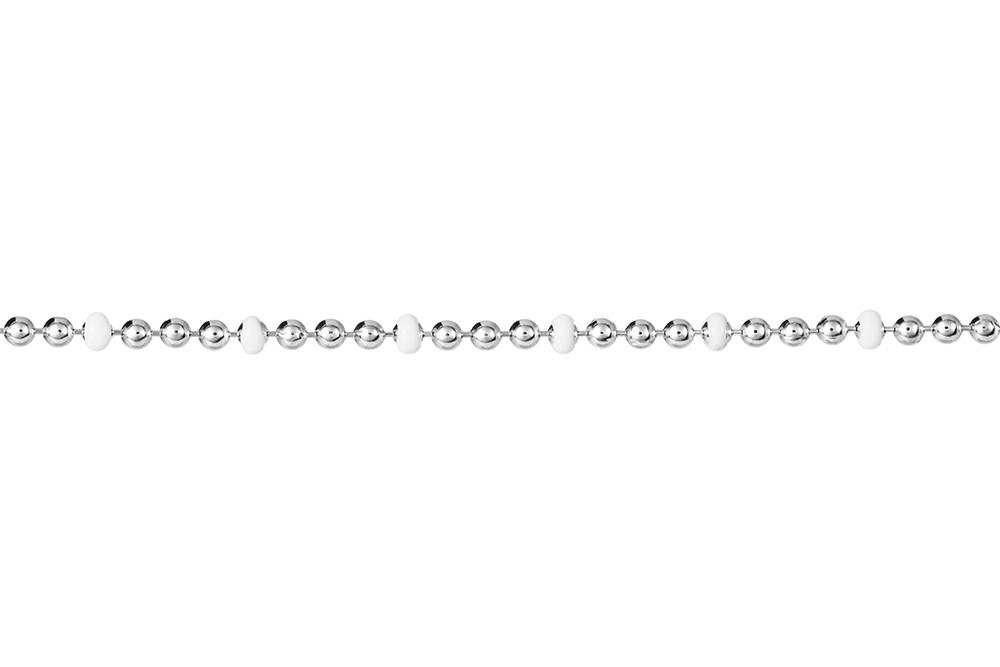 Pulsera plata 925 cadena bolas