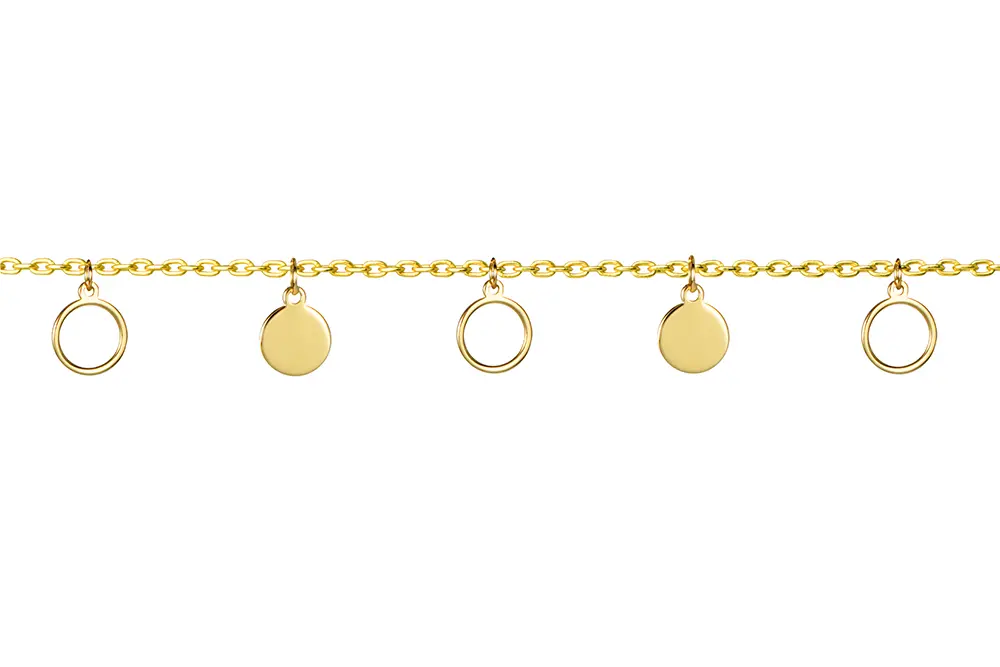 Pulsera plata 925 circulos