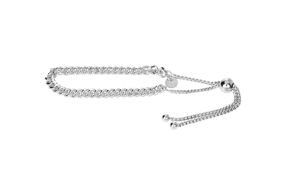 Pulsera plata 925 barbada cubana