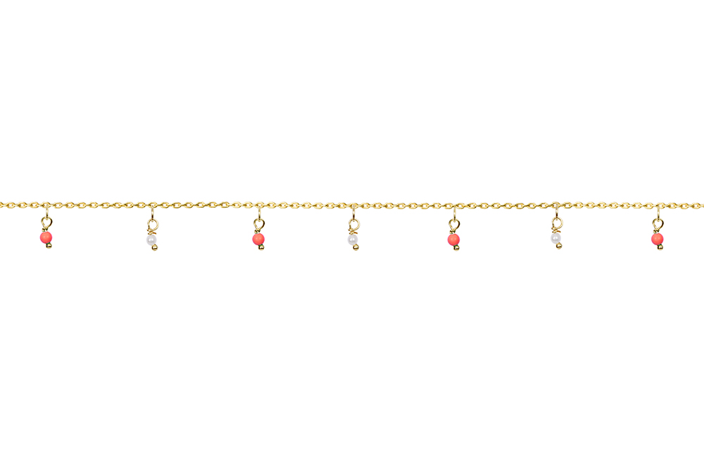 Pulsera plata 925 con tres perlas 3mm