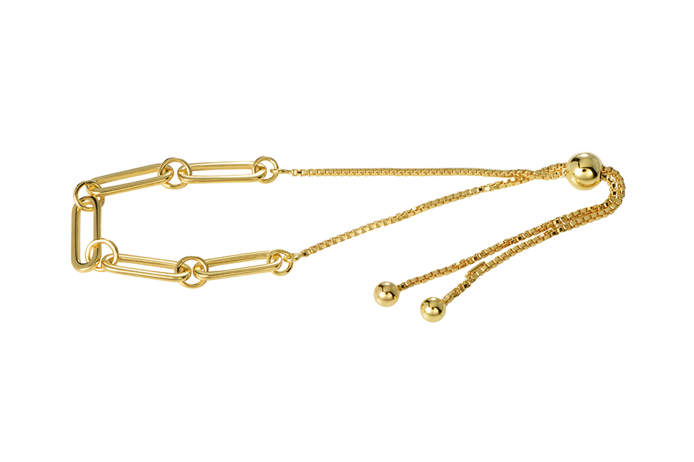 Pulsera plata 925 eslabones con cadena veneziana bola 6mm