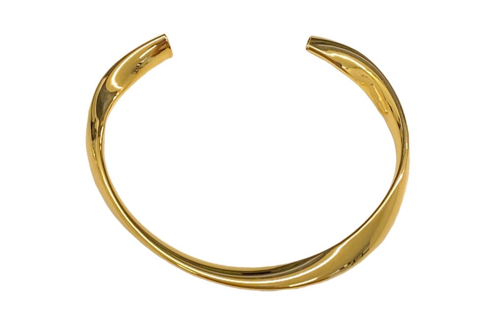 Brazalete esclava plata 925 giro y medio tubo 3x6mm