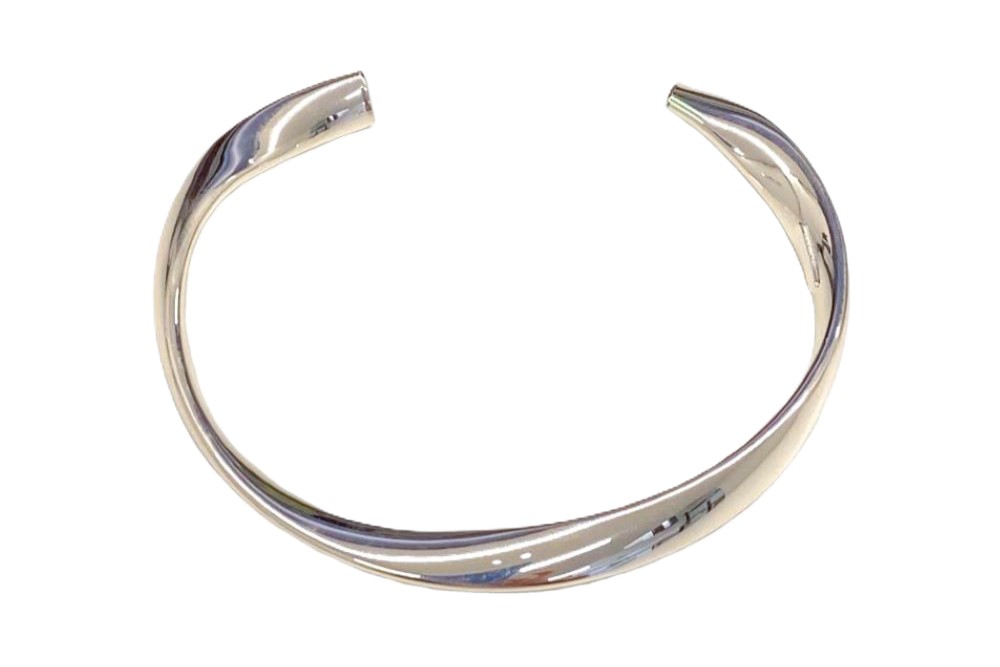Brazalete esclava plata 925 giro y medio tubo 3x6mm