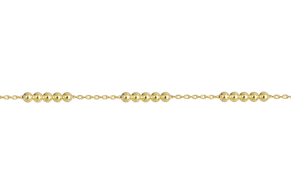 Sterling silver beads ankle