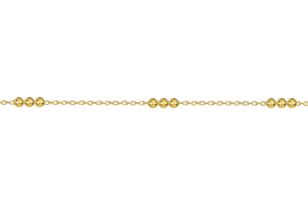 Pulsera plata 925 3 bolitas intercaladas