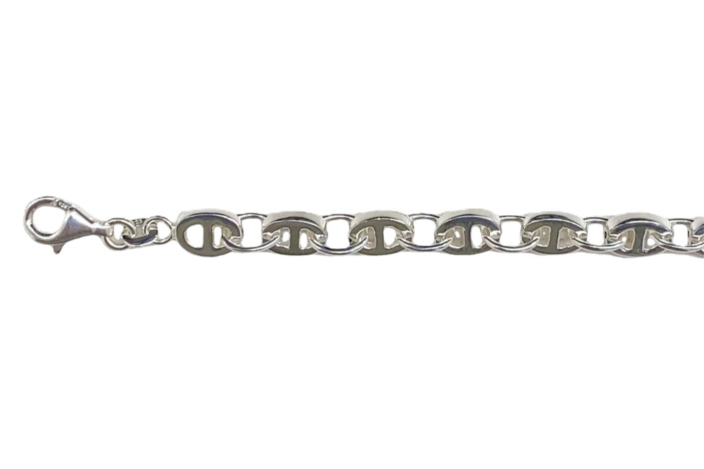 [16345B2000PL] Sterling silver hawser bracelet (Sterling silver)