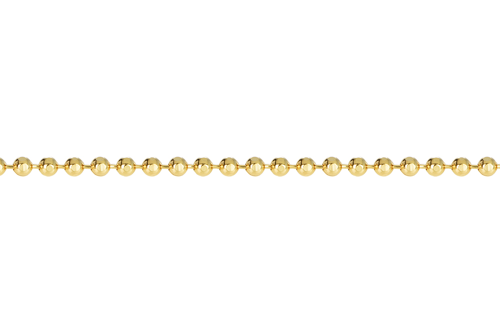 Sterling silver 1.5mm beads chain bracelet