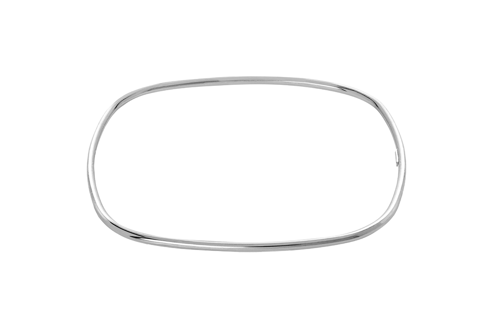 Sterling silver squared 2mm bracelet