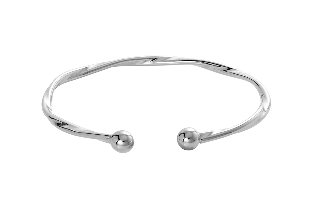 Sterling silver 6mm beads bracelet