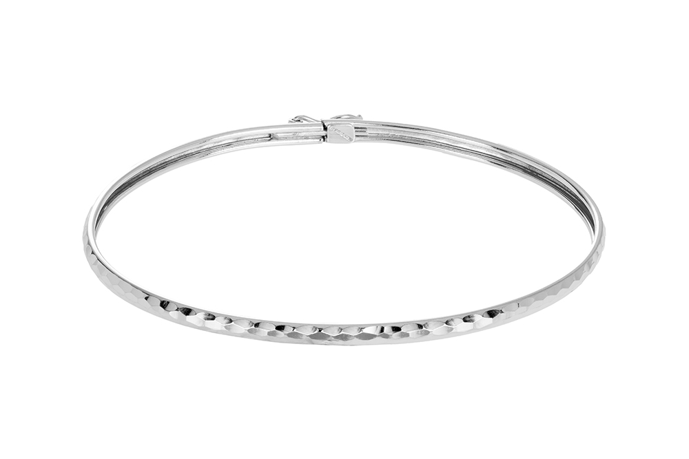 Sterling silver facetated bracelet
