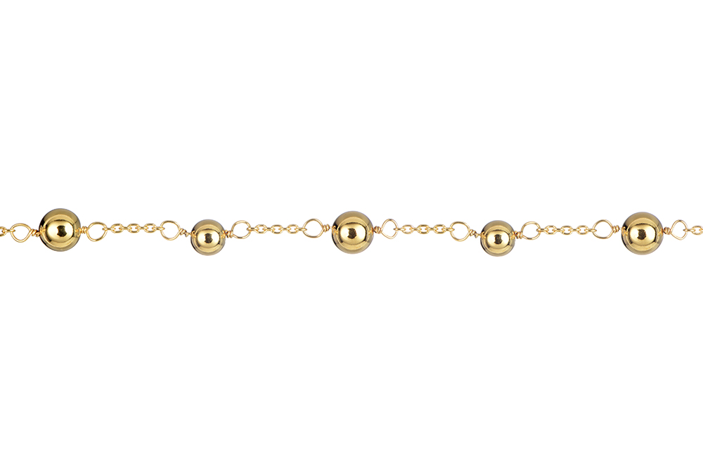 Pulsera plata 925 bolas de 4 y 5mm intercaladas