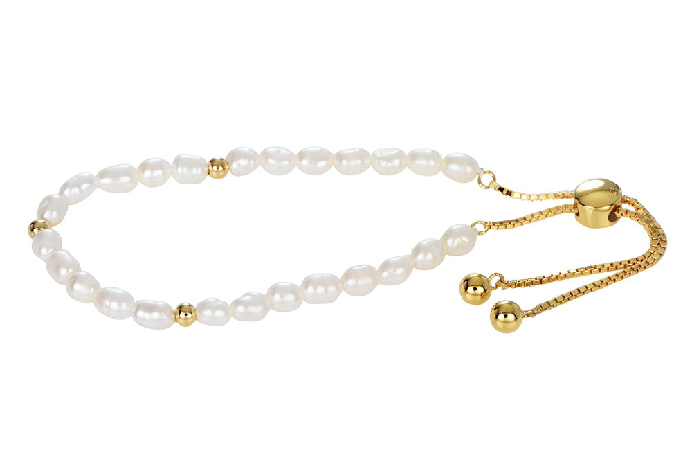 Pulsera plata 925 perlas
