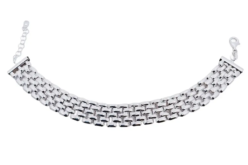Sterling silver mesh bracelet