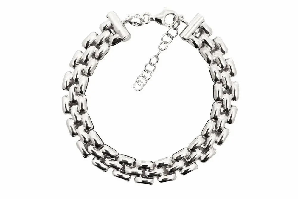 Sterling silver mesh 7.50mm bracelet