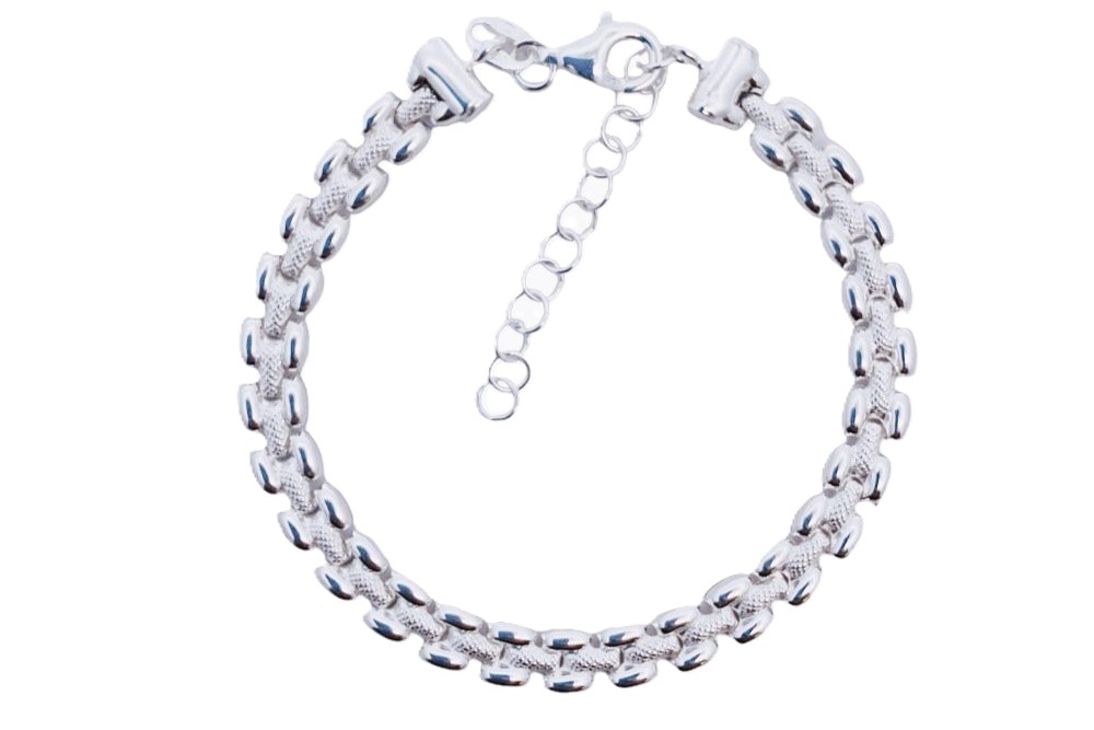 Sterling silver mesh 5mm bracelet