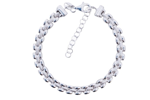 [17238B16E3PL] Pulsera de malla plata 925 5mm (Plata)