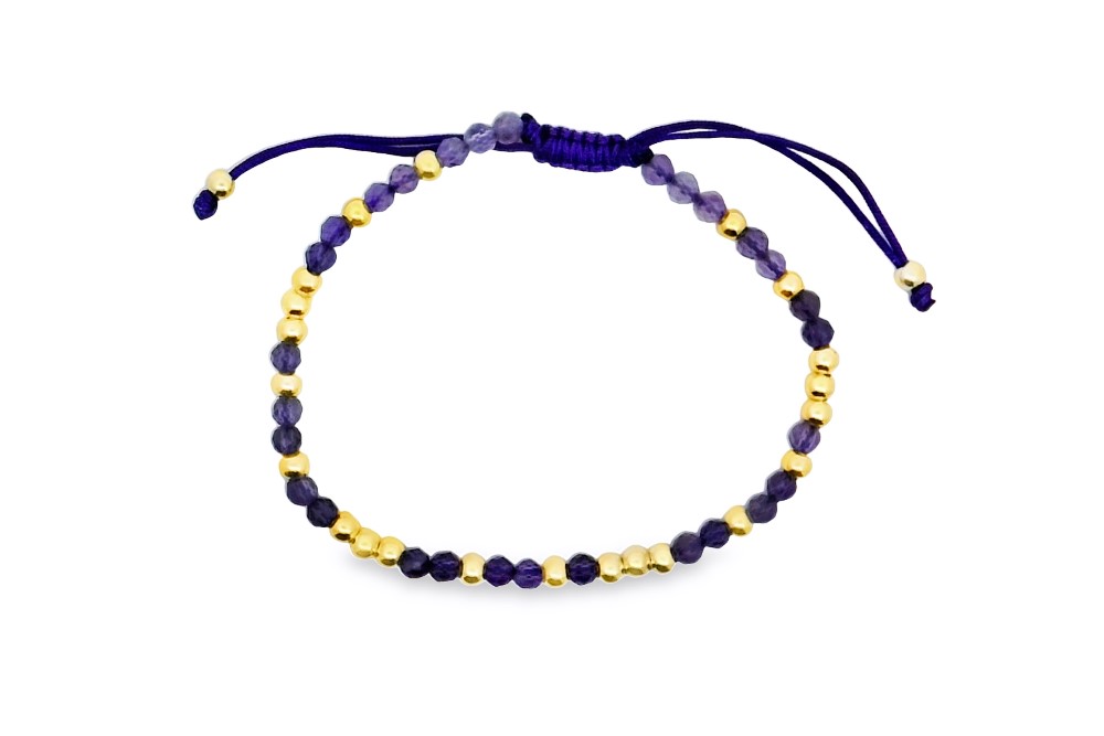 Sterling silver semiprecious stones bracelet