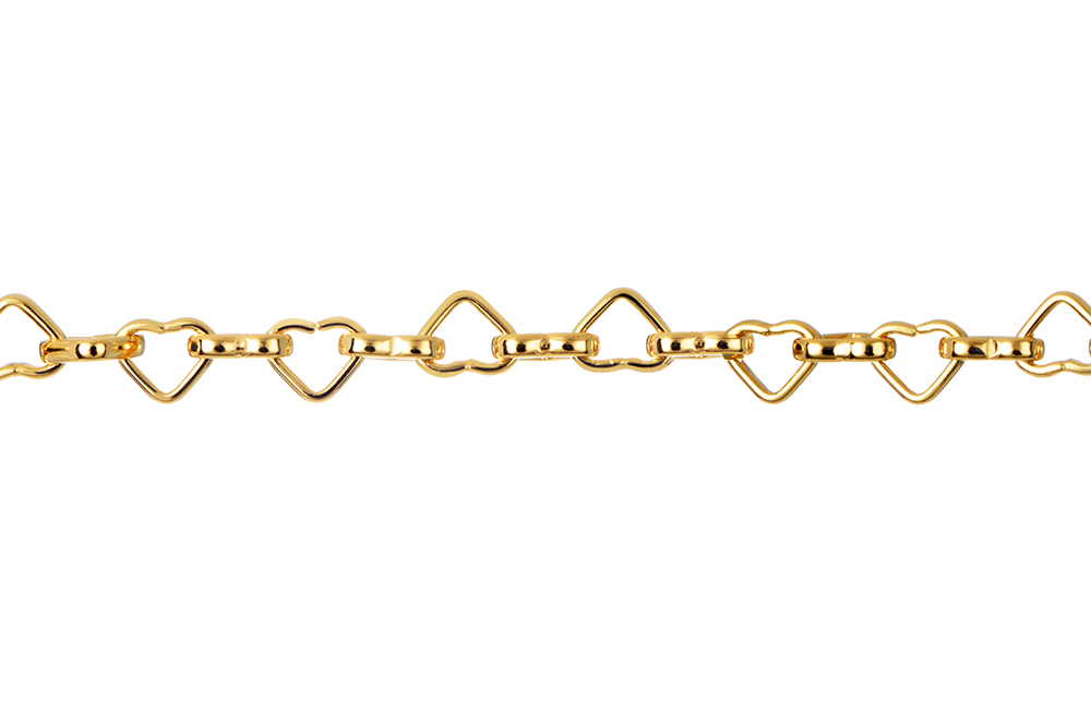 Sterling silver 5x6mm hearts bracelet