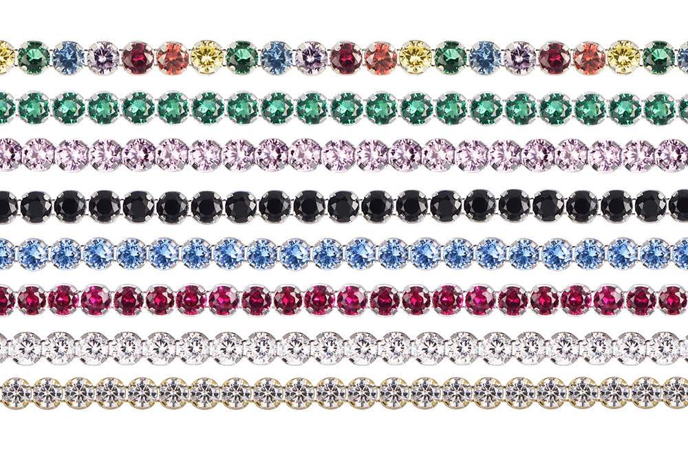 Sterling silver 3mm zirconia tennis bracelet
