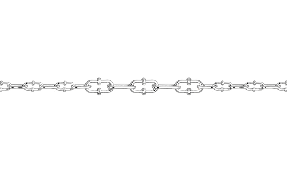 [18137B16E3PL] Pulsera plata 925 eslabones (Plata)