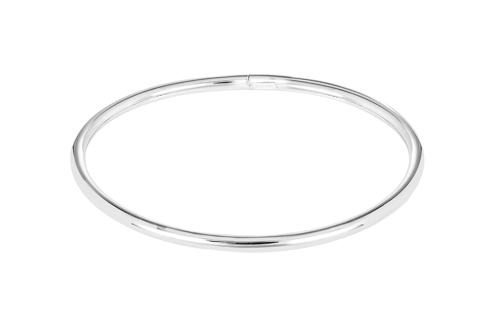 Sterling silver 3mm tuboflex bangle
