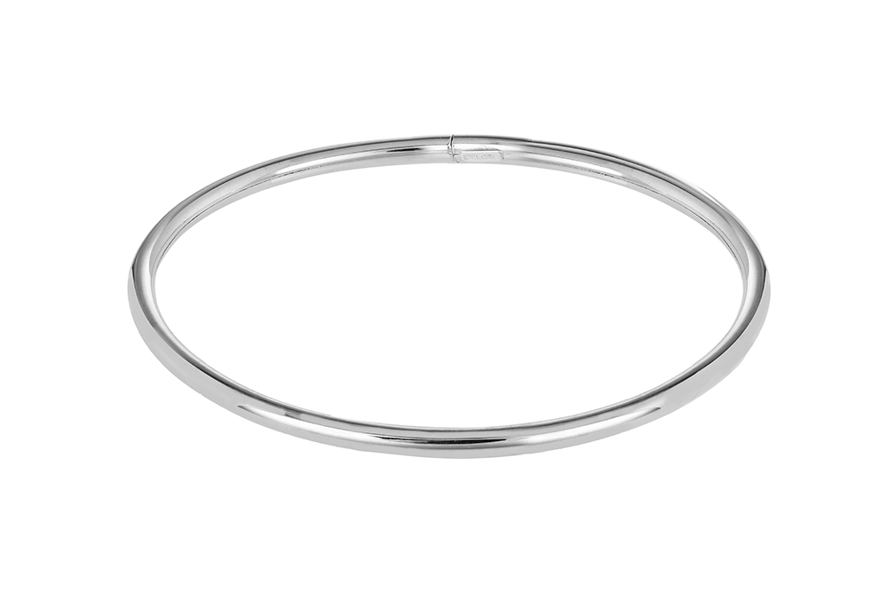 Sterling silver 3mm tuboflex bangle