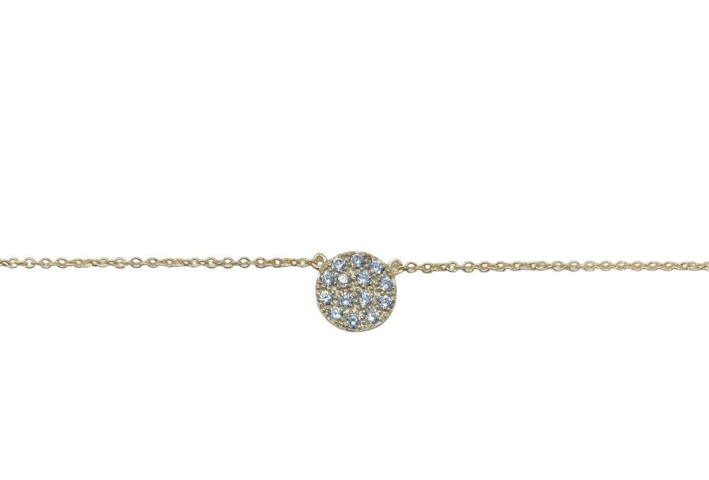 [05629C002ZBL] Silver 925 necklace round symb 40+5cm rutenium plated