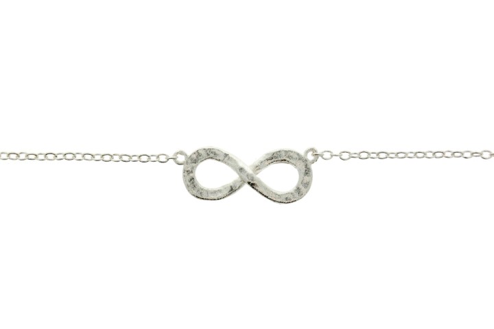 Necklace silver 925 infinity 40+5cm sterling silver