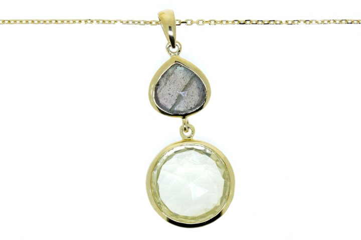 [06875C000000] Silver 925 necklace lemon quar 40+5cm sterling silver