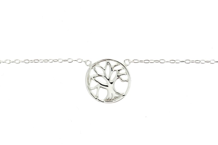 Silver 925 necklace tree 40+5cm sterling silver
