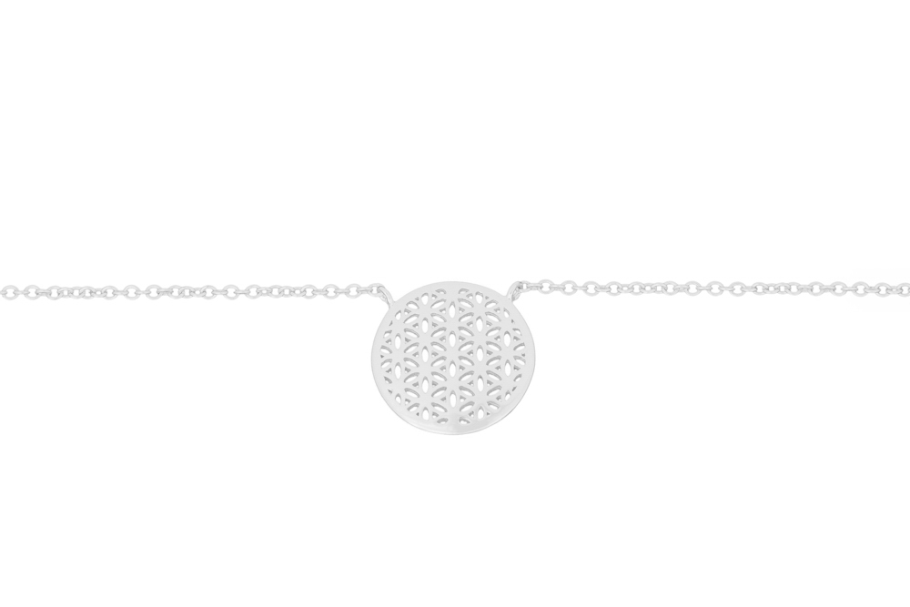 Collar plata 925 flor de la vida 
