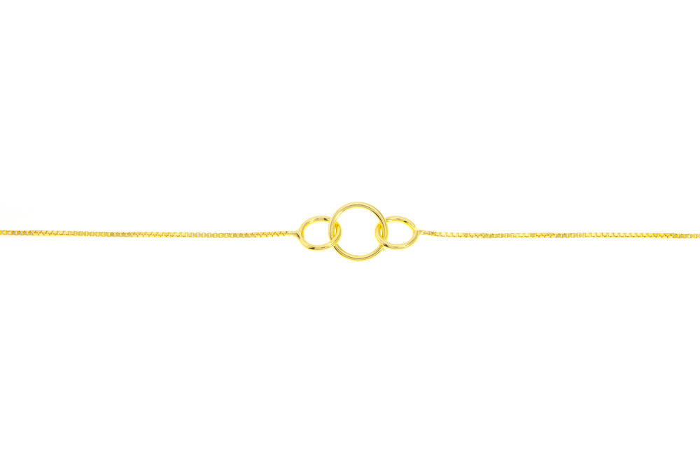 Collar plata 925 tres circulos 