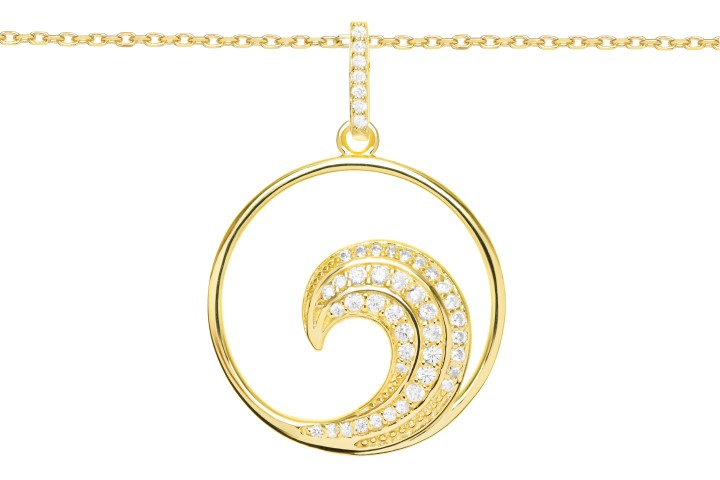 [10248C382ZBL] Silver 925 necklace 38+5cm rhodium