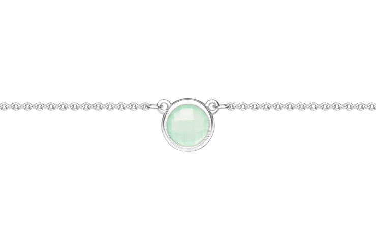 Collar plata 925 piedras semi preciosas 