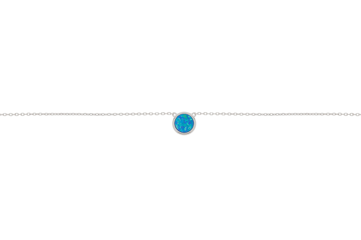 [11347C381GOP] Silver 925 necklace 38+5cm rhodium