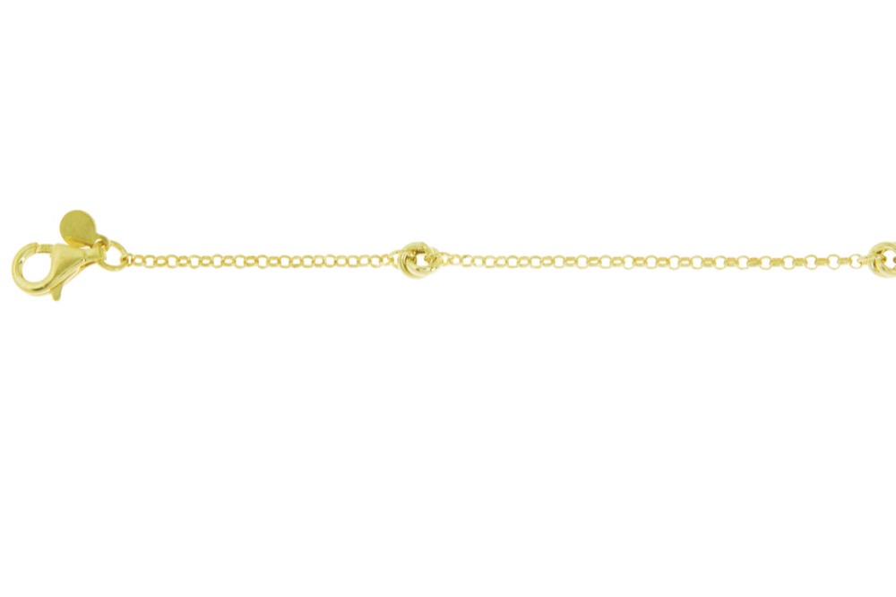 Collar plata 925 anillas entrelazadas 