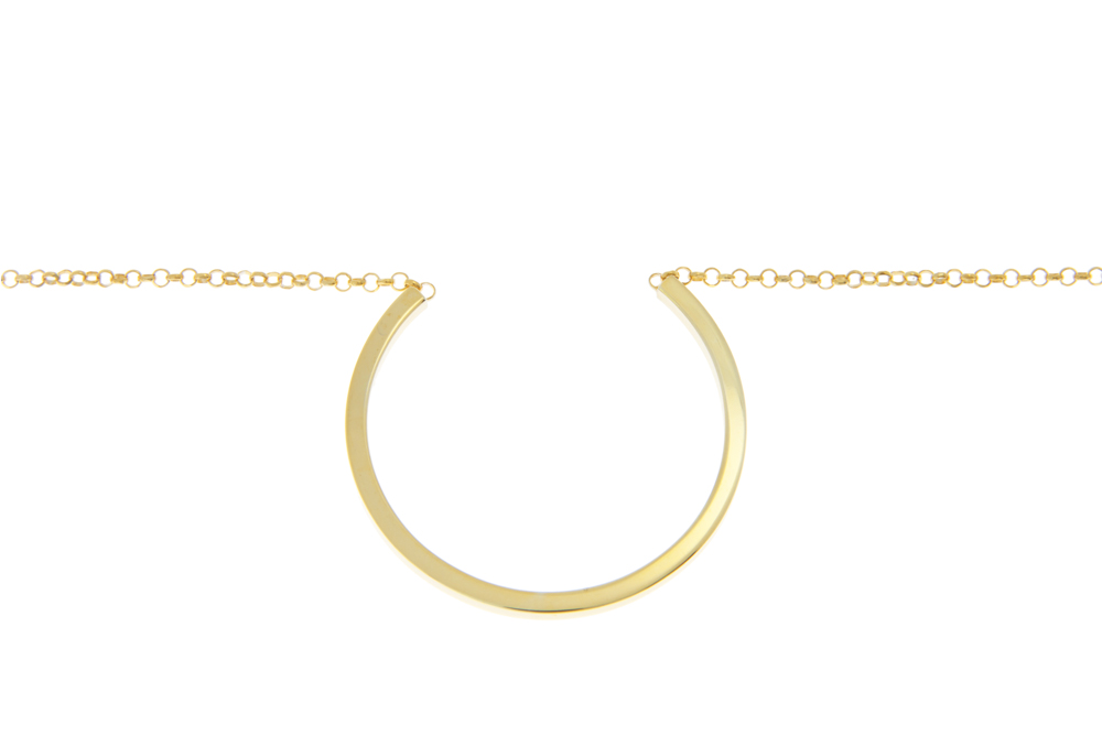 Collar plata 925 círculo abierto 