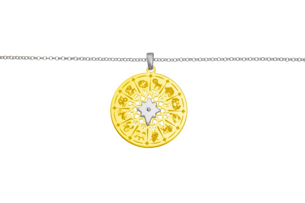 Collar plata 925 carta astral 