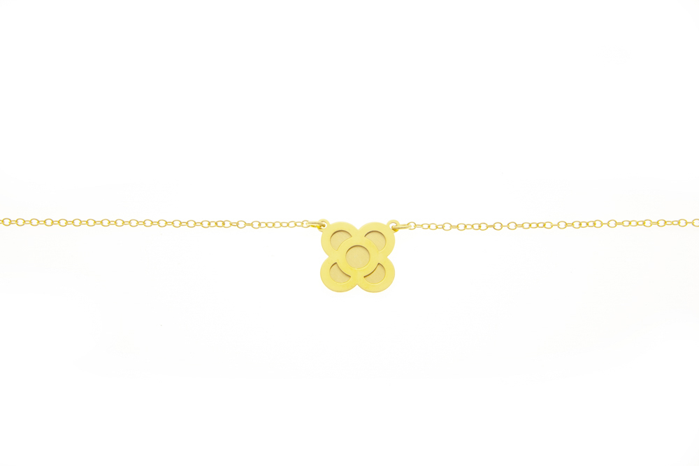 Collar plata 925 flor de barcelona 