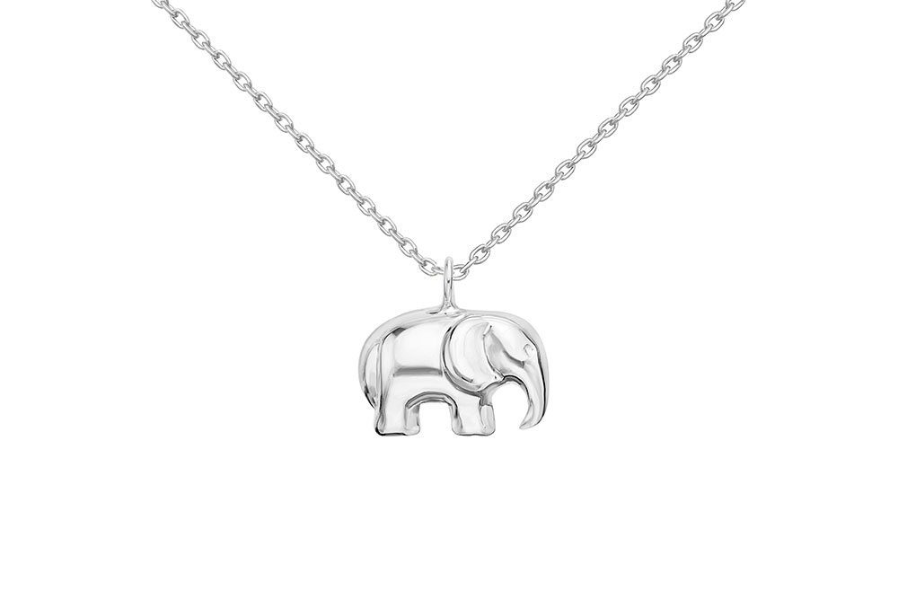 Collar plata 925 elefante 