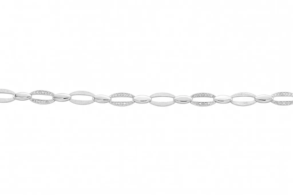 [141284351ZBL] Sterling silver necklace with cubic zirconias